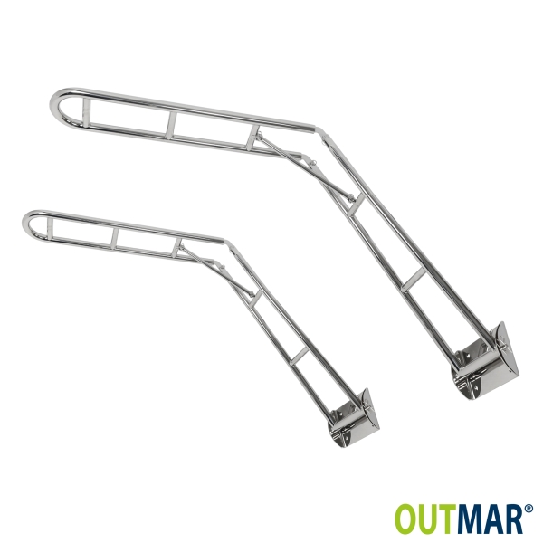 Boat Davit set foldable stainless steel - BATSYSTEM