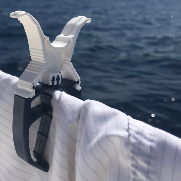 4 Stück Wäscheklammer für Reling mit 32mm Durchmesser Wäscheklammern Boot Yacht 