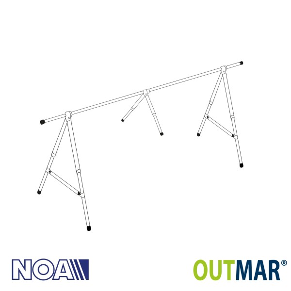 NOA Aluminium A-Gestell 6 m