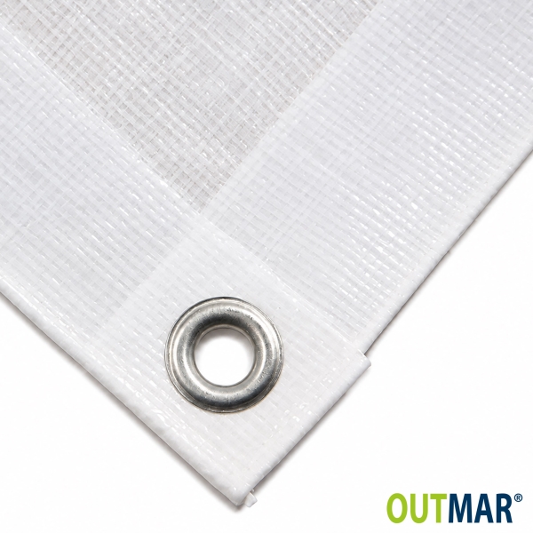 Flame-Retardant Boat Tarpaulin B1, 260 g/m², white