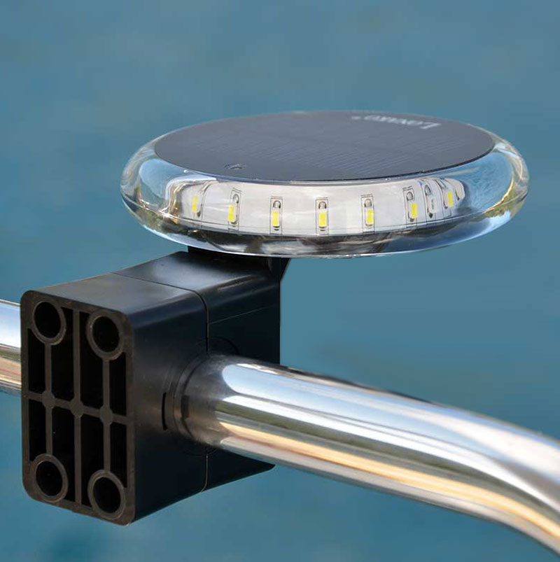 LED-Lichtmast 100cm Rundumlicht Positionslicht Topplicht schwarz Edelstahl 6764 