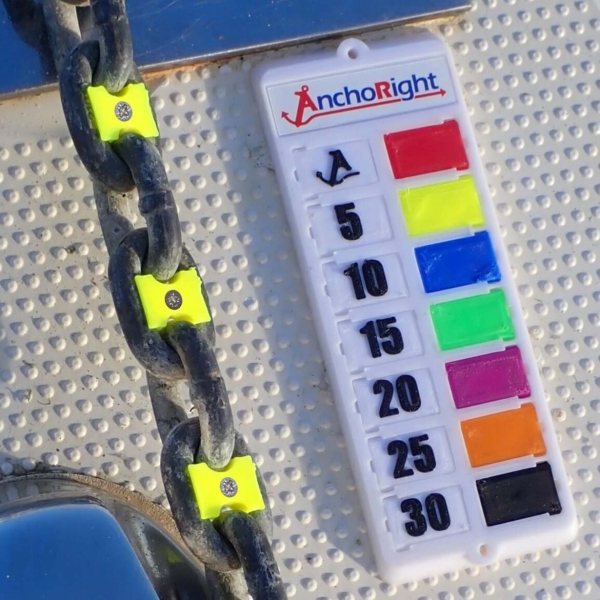 Screw-Fit Anchor Chain Markers | 6 Colours × 5 Markers