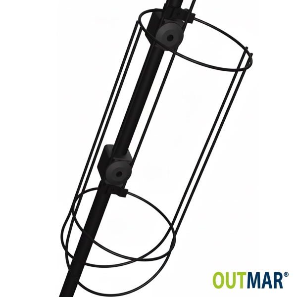 Fenderkorb Edelstahl, schwarz I NAWA